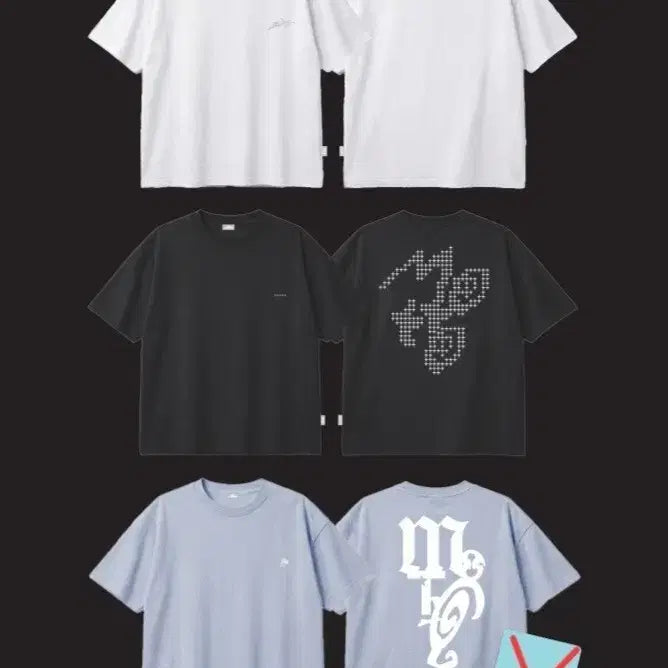 [BUNJANG] ITZY MOTTO Popup T-Shirt (White/Black/Blue) - Sealed / ITZY MOTTO 있지 모토 팝업 티셔츠 미개봉 새상품