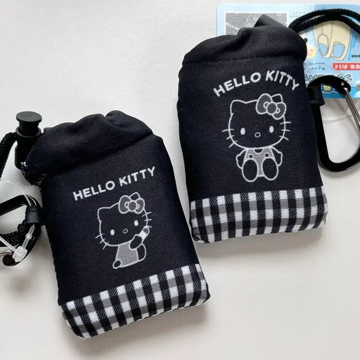 [BUNJANG] Sanrio Black Kitty Eco Bag with Storage Pouch / [26년신상]산리오 블랙키티 장바구니 헬로키티 에코백 수납파우치포함 블랙