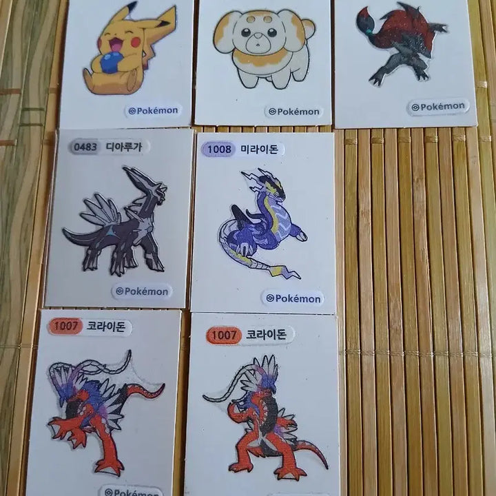 [BUNJANG] Pokemon Stickers Single Item Purchase / 포켓몬띠부씰 1개 선택