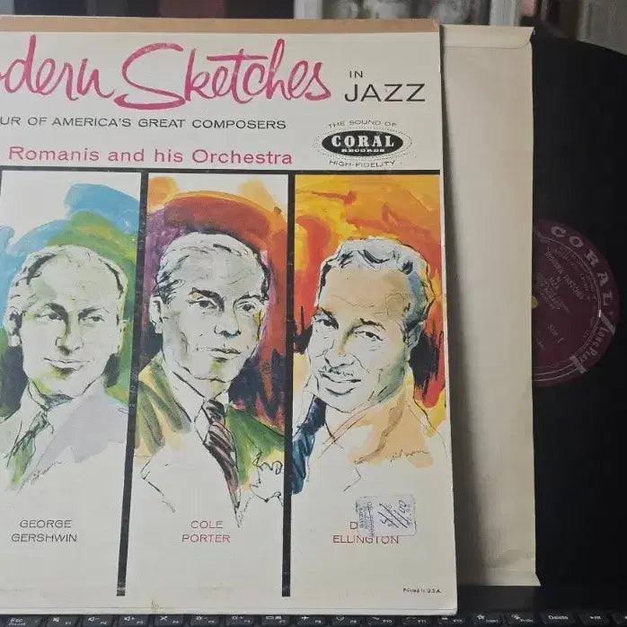 [BUNJANG] George Romanis Modern Sketches in Jazz Vinyl LP (US Pressing) / George Romanis_Modern Sketches Jazz_LP