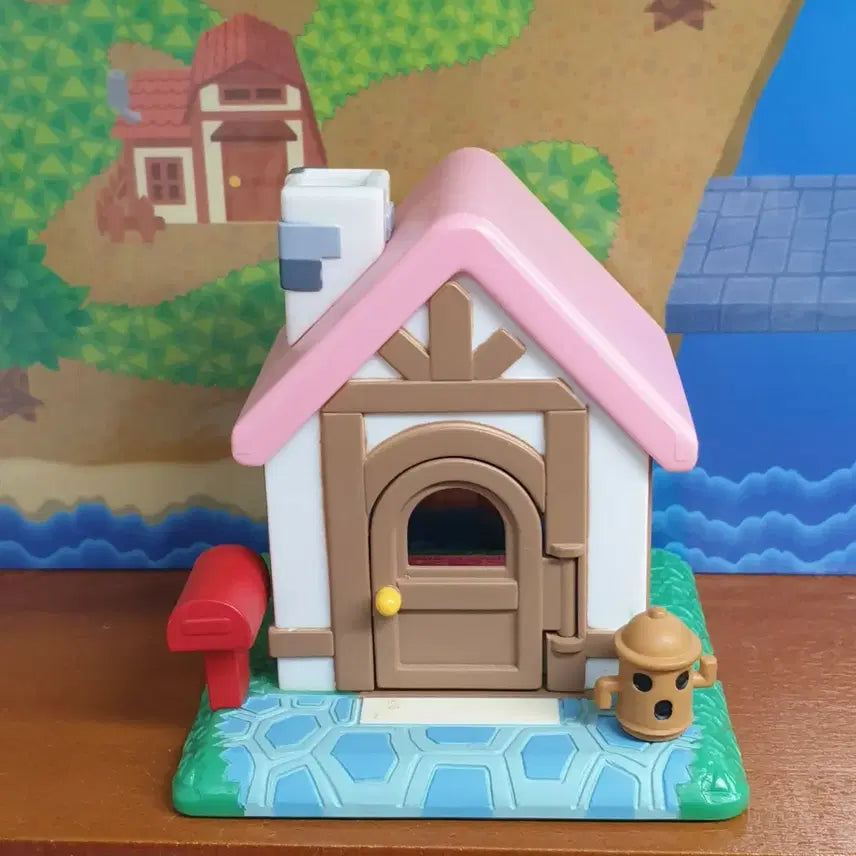 [BUNJANG] Animal Crossing Pink House Figure / 동물의숲 숲을만들자 분홍집 집 피규어