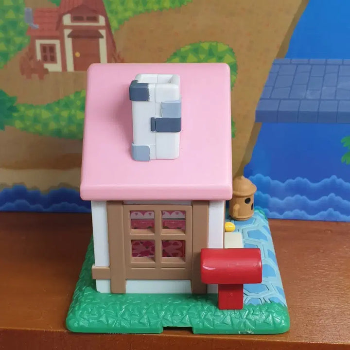 [BUNJANG] Animal Crossing Pink House Figure / 동물의숲 숲을만들자 분홍집 집 피규어