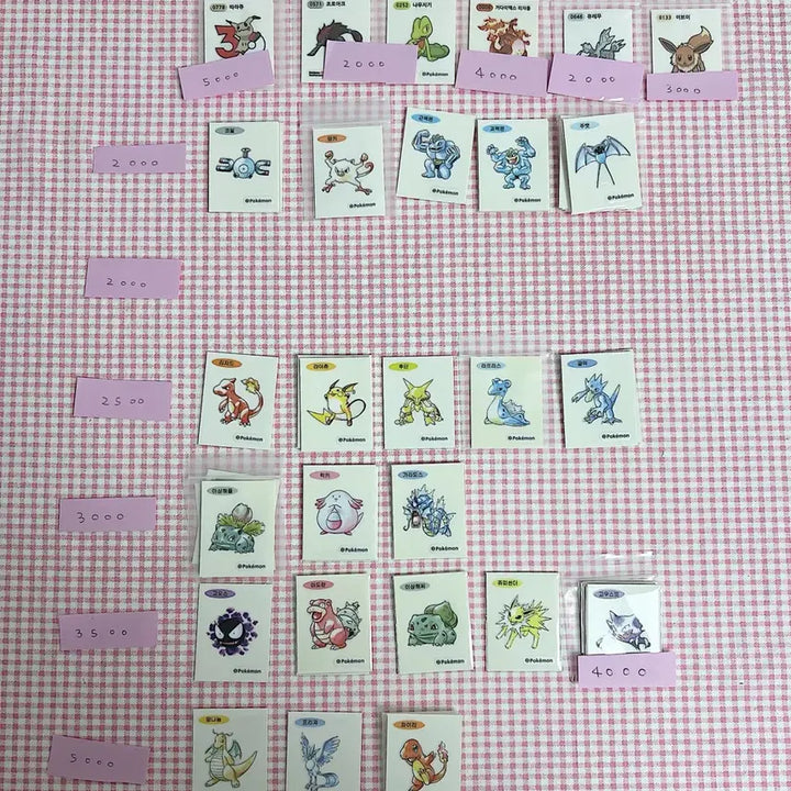 [BUNJANG] 30th Anniversary Pokemon Sticker Collection / (매일업뎃)30주년 포켓몬 띠부씰 30주년 아트워크 포켓몬 띠부씰