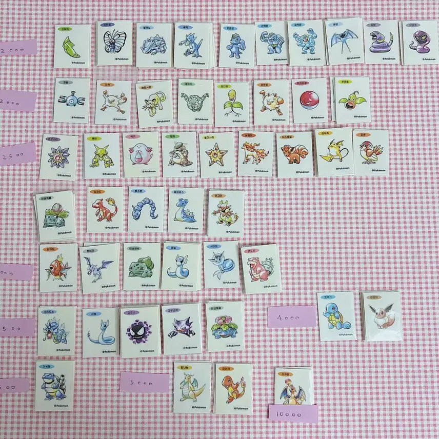 [BUNJANG] 30th Anniversary Pokemon Sticker Collection / (매일업뎃)30주년 포켓몬 띠부씰 30주년 아트워크 포켓몬 띠부씰