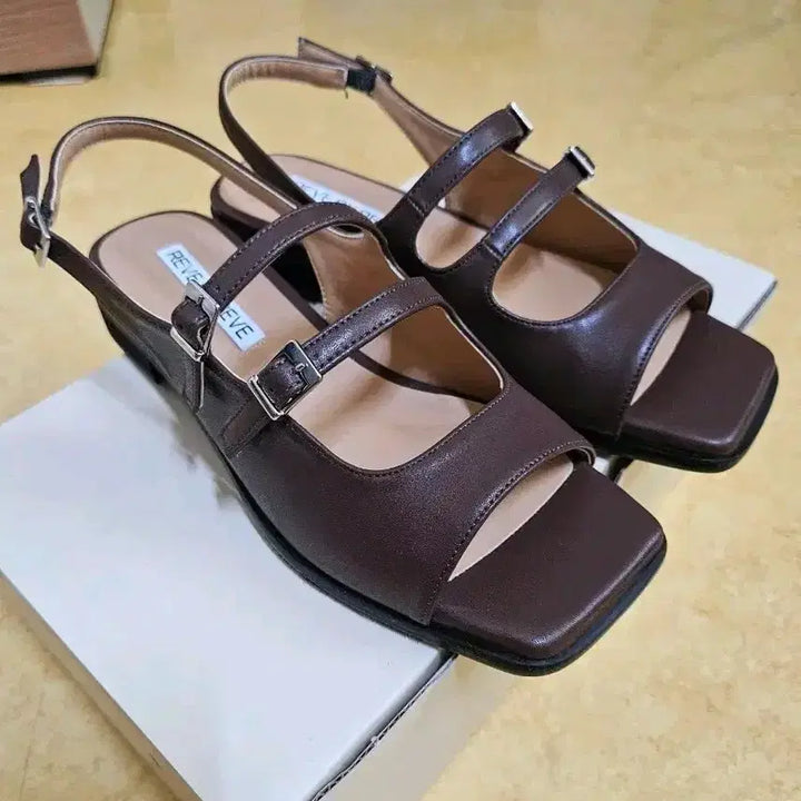 [BUNJANG] Revivre Rowan Sandals Brown Size 245 / [새상품] 레브바이레브 로완 샌들 브라운 245