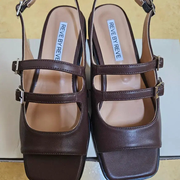 [BUNJANG] Revivre Rowan Sandals Brown Size 245 / [새상품] 레브바이레브 로완 샌들 브라운 245