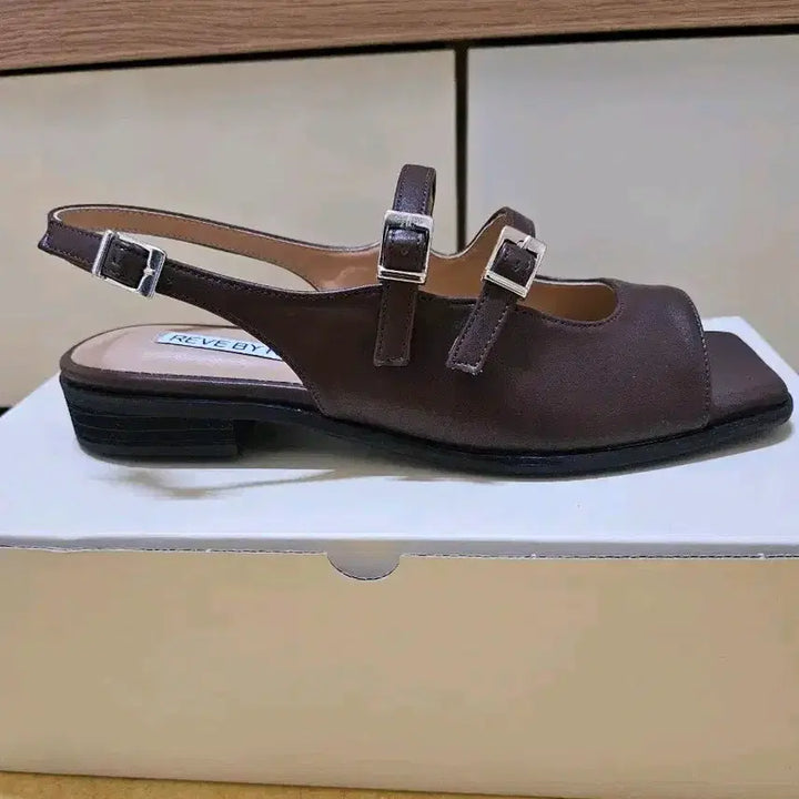 [BUNJANG] Revivre Rowan Sandals Brown Size 245 / [새상품] 레브바이레브 로완 샌들 브라운 245