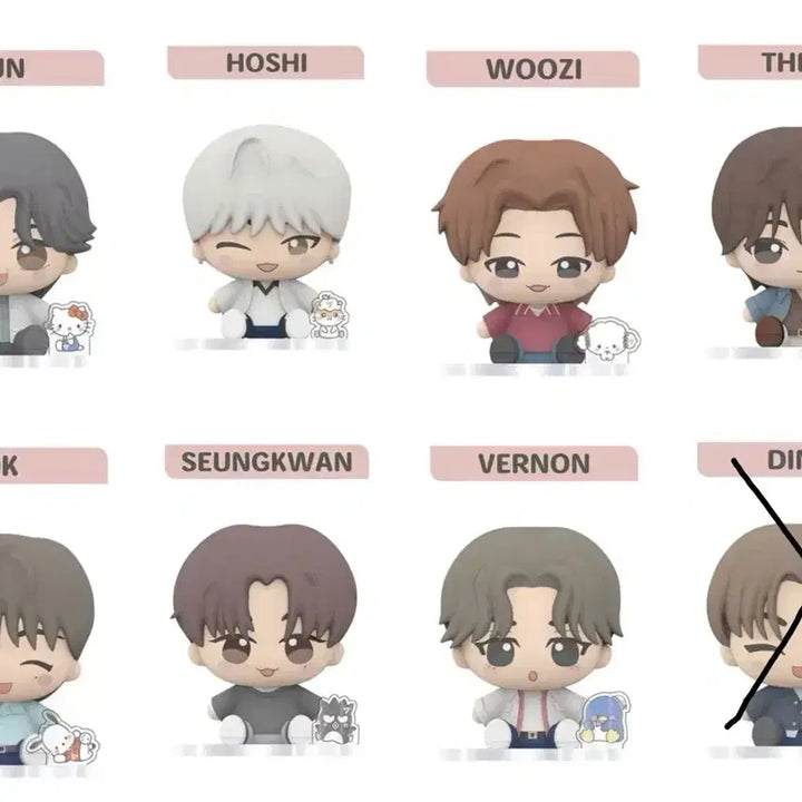 [BUNJANG] SEVENTEEN x Sanrio Collaboration Figure Set / 세븐틴 산리오 피규어
