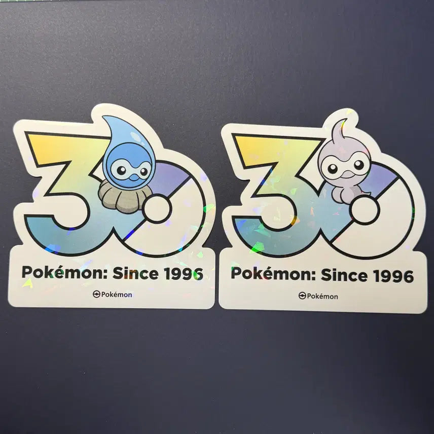 [BUNJANG] Pokemon 30th Anniversary Logo Sticker Bundle Set (Basic &amp; Raindrop Version) / [한정판] 30주년 로고스티커 - 3세대 &