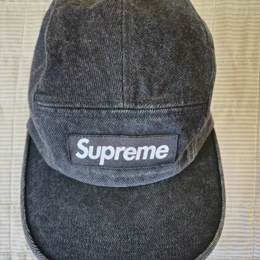 [SOLD OUT] 슈프림 데님 캠프캡 블랙 - 25SS