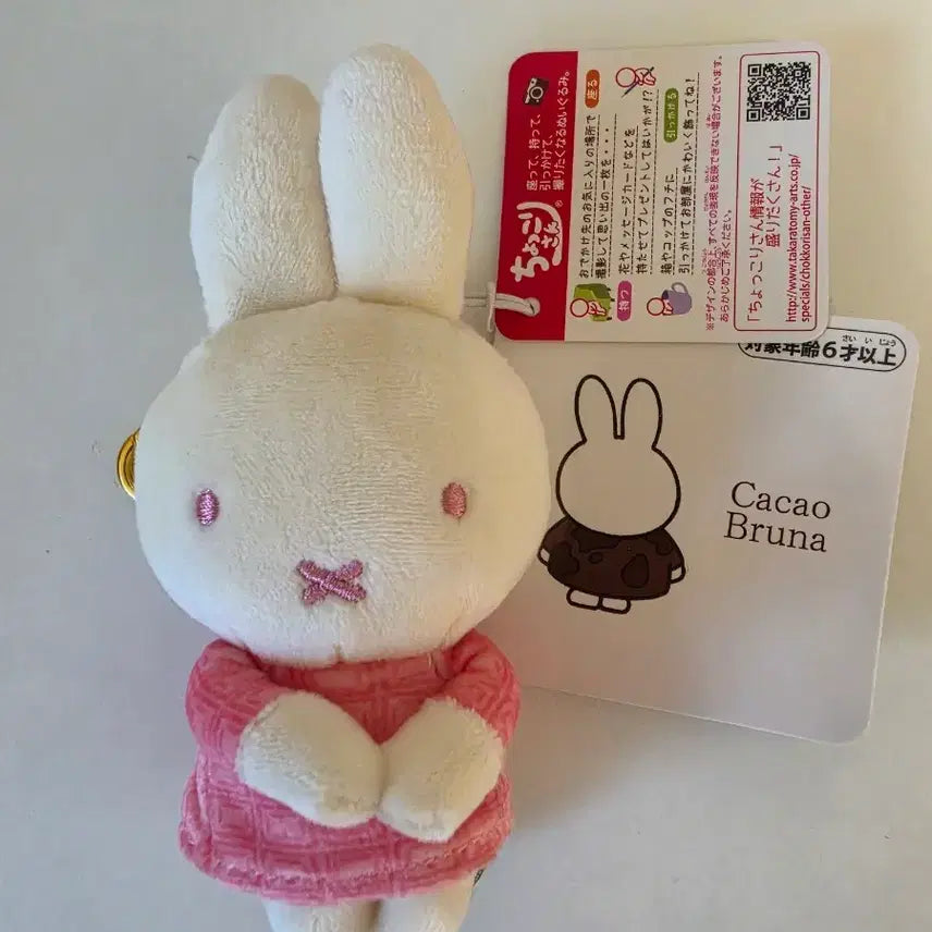 [BUNJANG] Miffy Strawberry Choco Korisan Doll / 오특)미피 딸기 쵸코코리상 인형