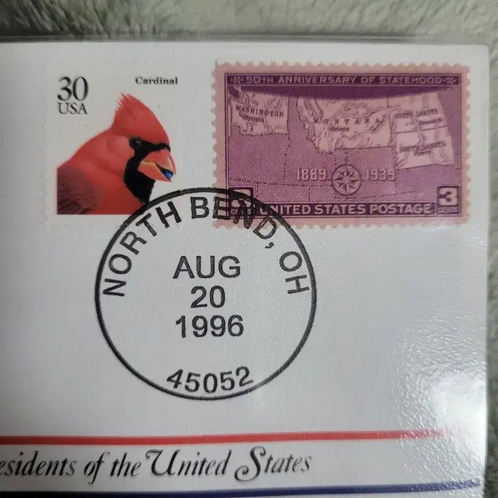 [BUNJANG] Benjamin Harrison 23rd US President Commemorative Medal First Day Cover Bundle / 벤자민 해리슨 23대 대통령 기념 메달 초일 봉투2장 일괄