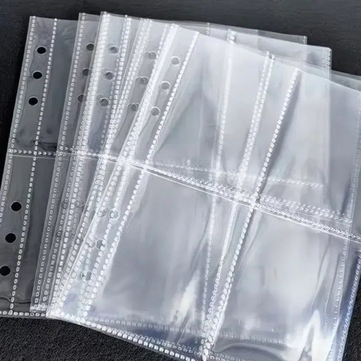 [BUNJANG] A5 Binder Double-Sided 4-Pocket Photocard Sleeves (20 Sheets) / 20장 6공 A5 바인더 양면 속지 4포켓 포카