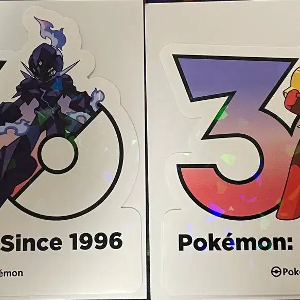 [BUNJANG] Pokemon 30th Anniversary Sticker Cardinarma &amp; Volcarona / 포켓몬 30주년 스티커 카디나르마, 파라블레이즈