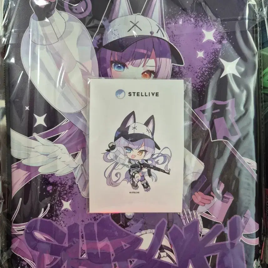 [BUNJANG] Stellive Tenko Shibuya Galaxy Collaboration Pouch / 스텔라이브 텐코 시부키 갤럭시 콜라보 파우치