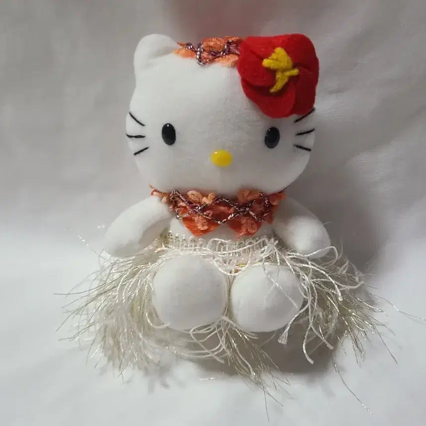 [BUNJANG] Classic Hawaii Kitty Plush Doll / 고전 하와이 키티 인형