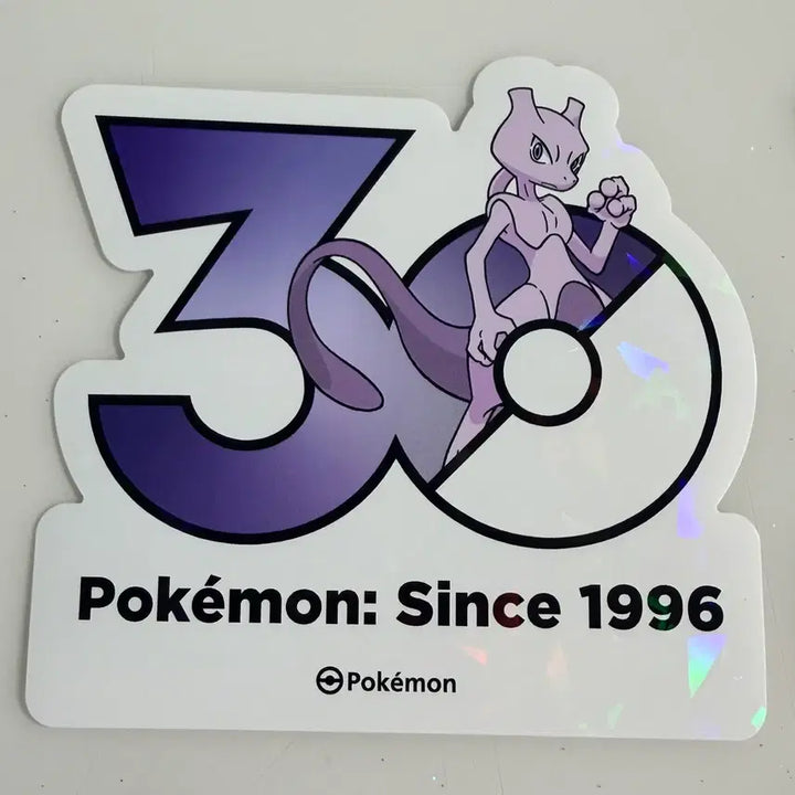 [BUNJANG] Pokemon 30th Anniversary Logo Sticker Bundle Set (50 pcs) / [단순개봉] 뮤츠 포함 총 50장 일괄 포켓몬 30주년 로고 스티커 판매