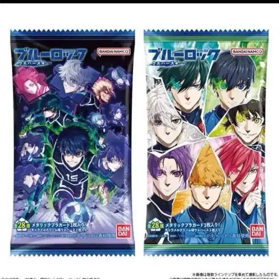 [BUNJANG] Blue Lock Wafer 4th Edition Metallic Card (5 Sealed Packs) / 블루록 웨하스 4탄 메탈릭 카드 (5개 미개봉