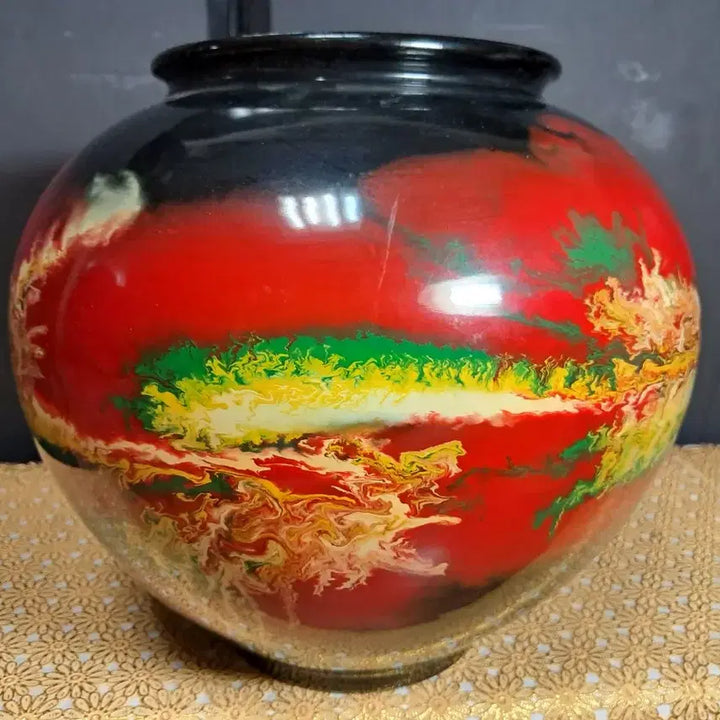 [BUNJANG] Hongyu Yo-byeon Vintage Wataedojagi Vase (Approx. 24cm Height) / 홍유요변 빈티지 와태도자기 화병(높이약 24cm)