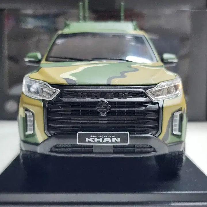 [BUNJANG] 1:24 SsangYong KGM Rexton Khan Military Tactical Vehicle Diecast Model / 1:24 쌍용 KGM 렉스턴 칸 군용 전술차량 국산 다이캐스트