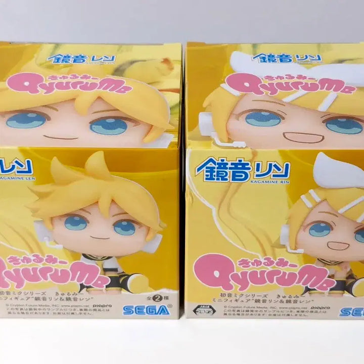 [BUNJANG] Vocaloid Kagamine Rin &amp; Len Kurumi Look-Up Style Figure Set SEGA / 보컬로이드 카가미네 린 렌 큐루미 유사 룩업 피규어 굿즈 세가