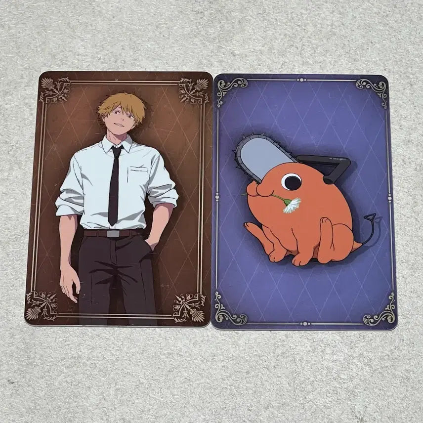 [BUNJANG] Chainsaw Man x Collab Cafe Lucky Draw Photocard Pochita &amp; Denji Bundle Set / 일괄)체인소맨 콜라보카페 콜카 럭키드로우 럭드 포토카드 포치타 덴지