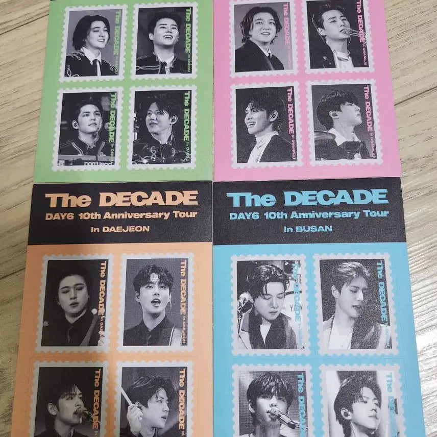[BUNJANG] DAY6 National Tour Ticket Gift Sticker Set / 데이식스 전투 대구 광주 대전 부산 입장 기프트 스티커