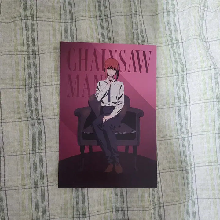 [BUNJANG] Chainsaw Man Makima 2 Types Can Badge + Postcard Set (Cafe Collaboration &amp; Sunshine City) / 체인소맨 마키마 캔뱃지 2종+엽서 세트 (카페 콜라보 &amp; 선샤인시티)