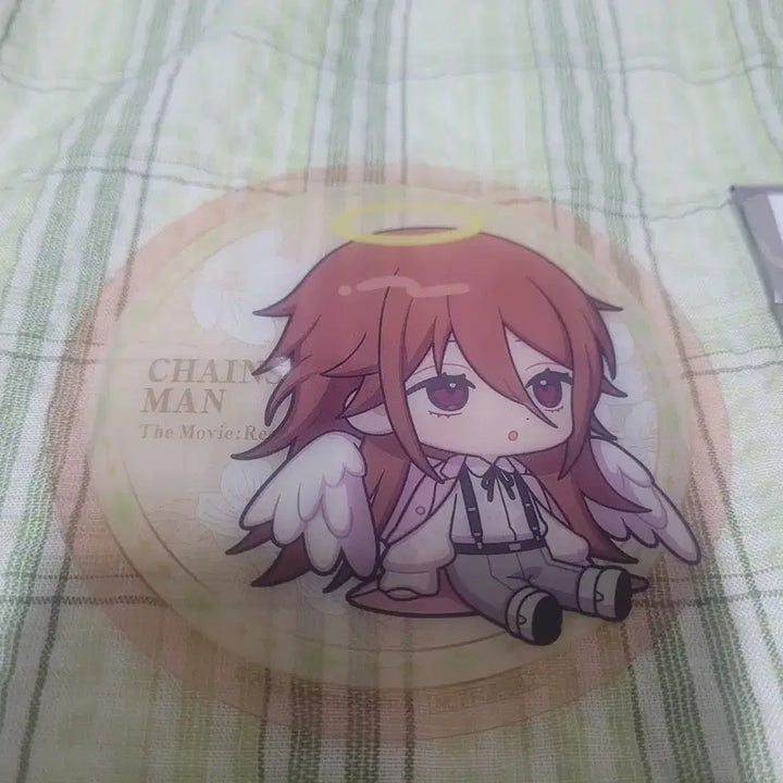 [BUNJANG] Chainsaw Man Angel Devil Sunshine Lucky Draw Coaster + Can Badge Set / 체인소맨 천사 선샤인 특전 코스터 + 캔뱃지 세트
