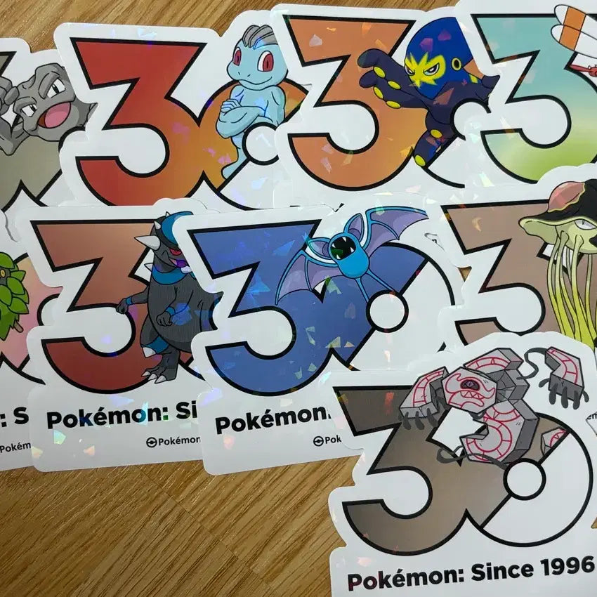 [BUNJANG] Pokemon 30th Anniversary Sticker Set / 포켓몬스터 포켓몬 30주년 기념 스티커 원가양도합니다