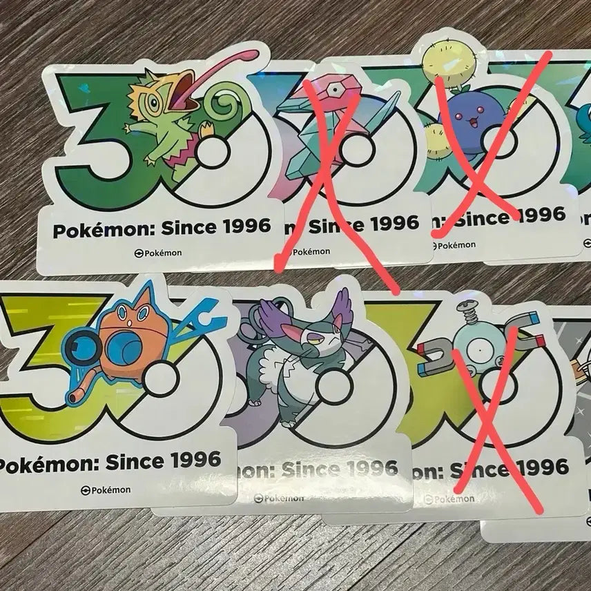 [BUNJANG] Pokemon 30th Anniversary Stickers / 포켓몬 30주년 스티커