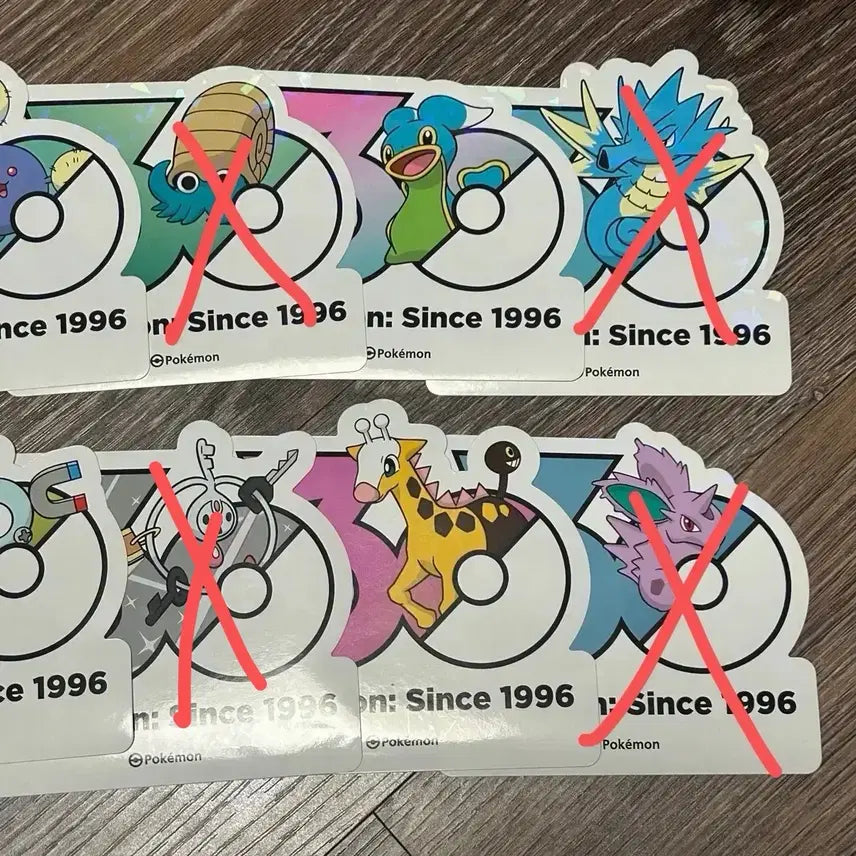 [BUNJANG] Pokemon 30th Anniversary Stickers / 포켓몬 30주년 스티커