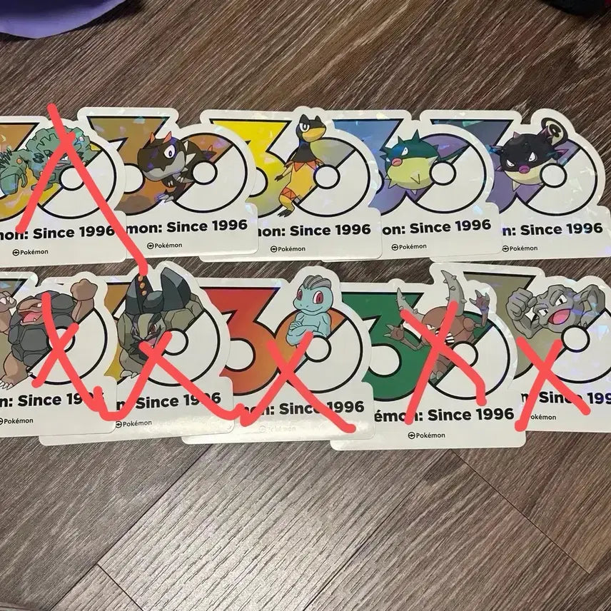 [BUNJANG] Pokemon 30th Anniversary Sticker / 포켓몬 30주년 스티커