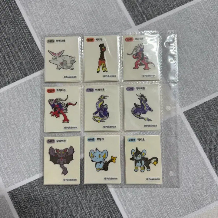 [BUNJANG] Pokemon 4th &amp; 9th Gen 55-Piece Sticker Set / 포켓몬 띠부씰 4, 9세대  55종 일괄 판매합니다