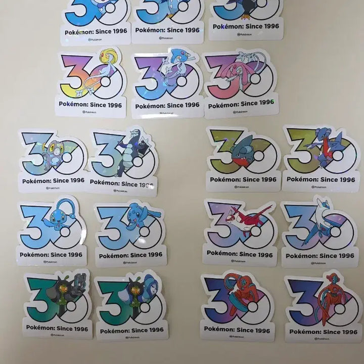 [BUNJANG] Pokemon 30th Anniversary Logo Stickers / 포켓몬 30주년 로고스티커 판매합니다~