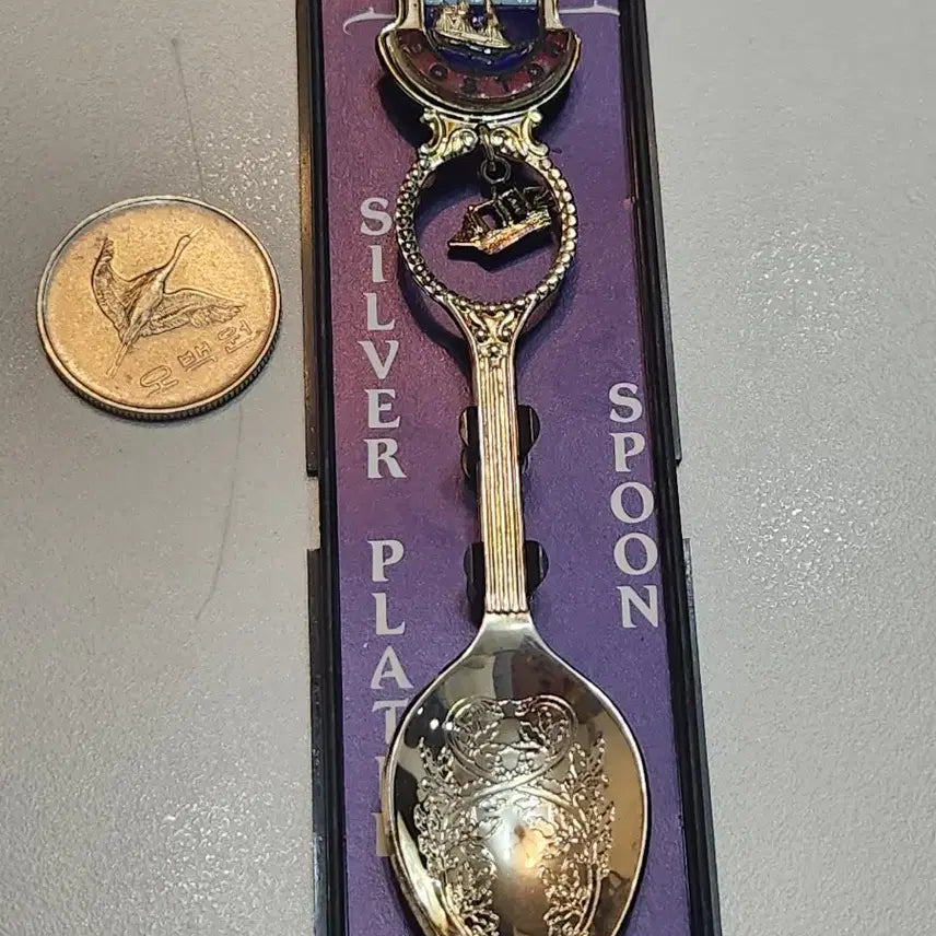 [BUNJANG] English Silver-Plated Decorative Spoon / 실버 도금 장식 스푼 영국제