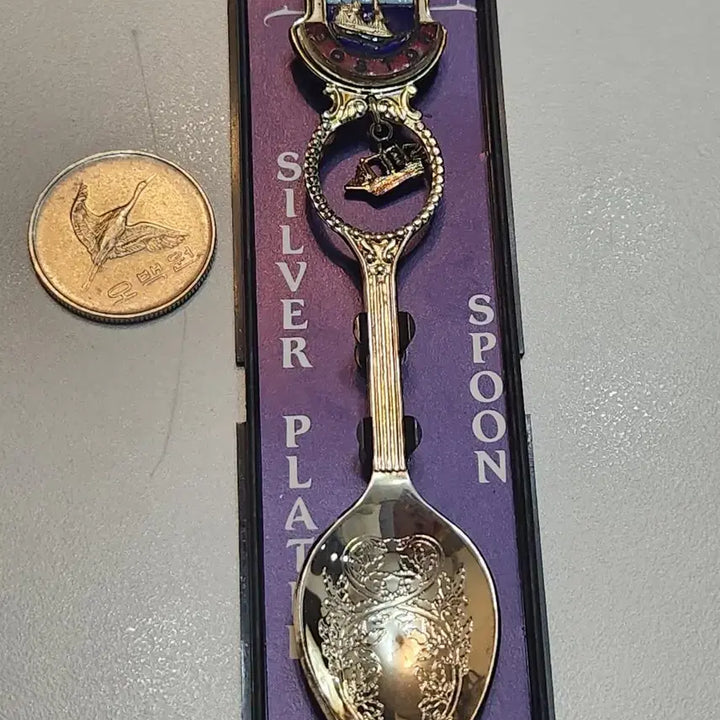 [BUNJANG] English Silver-Plated Decorative Spoon / 실버 도금 장식 스푼 영국제