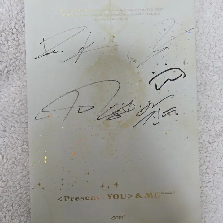 [BUNJANG] GOT7 Present: YOU &amp; ME Signed Album / GOT7 Present YOU &amp; ME 사인 앨범