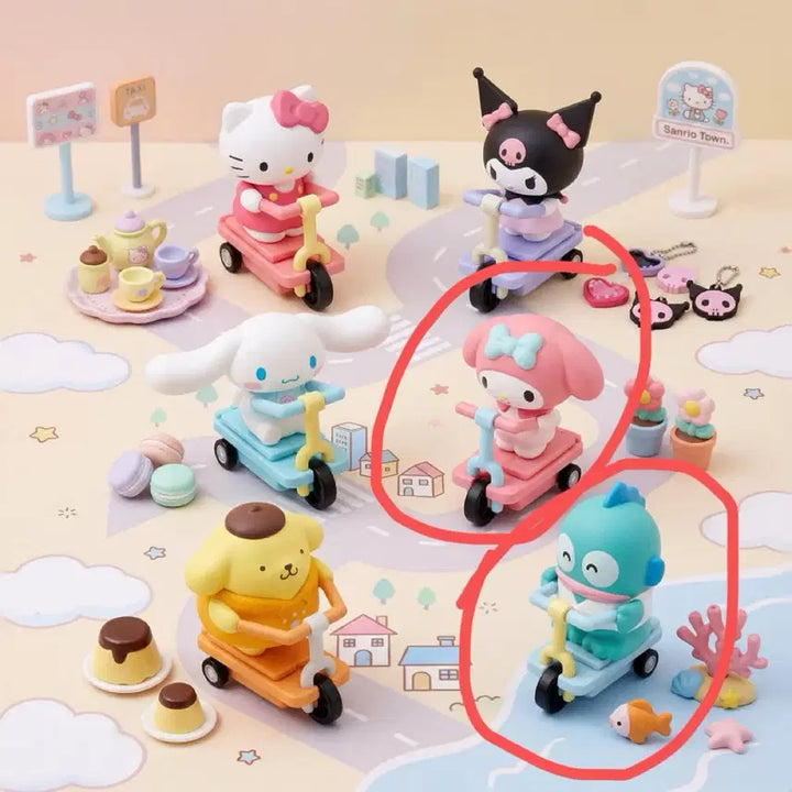 [BUNJANG] Sanrio Scooter Figure - Hangyodon / My Melody (New) / 산리오 스쿠터 피규어 마이멜로디 (새제품)
