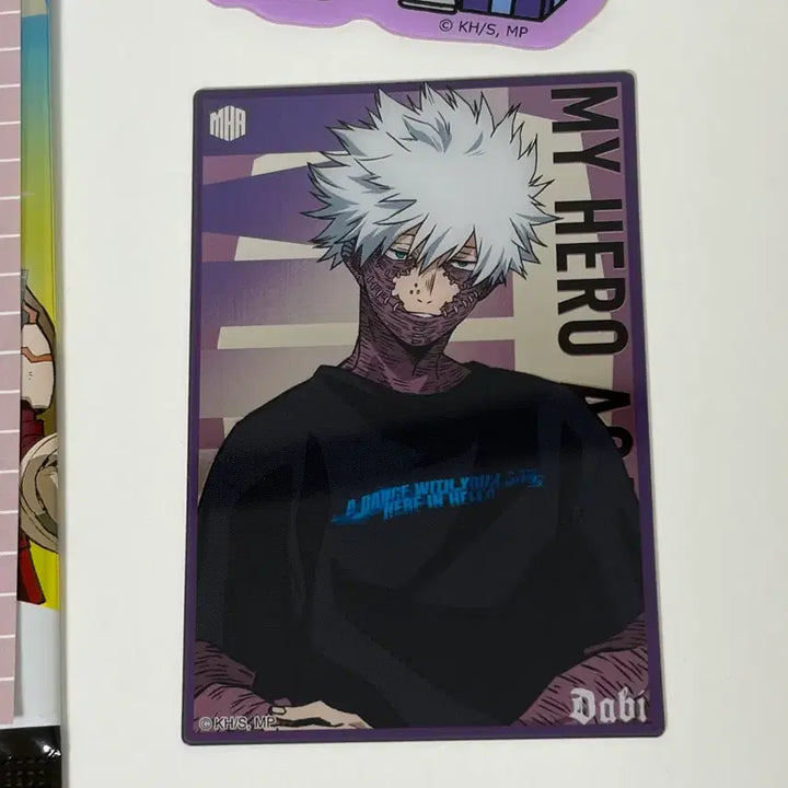 [BUNJANG] My Hero Academia Dabi Set (Clear Metal Card, Photo, Sticker) / 히로아카 다비 세트 (베이스 야드 클리어 메탈 카드+증명사진+스티커)