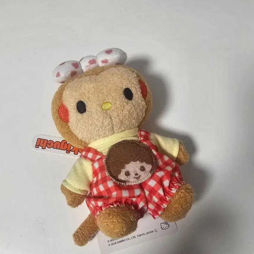 [BUNJANG] Sanrio x Monchhichi Hello Kitty Collaboration Plush Doll / 산리오 몬치치 키티 콜라보 인형