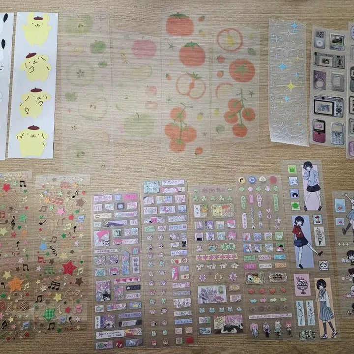 [SOLD OUT] 다꾸 재료(키스컷 스티커 모조지 떡메 속지 2공바인더)