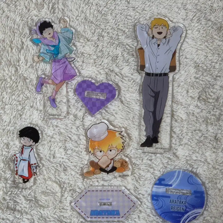 [BUNJANG] Mob Psycho 100 Mob &amp; Reigen Acrylic Stand Bundle / (30일까지) 모브사이코 모브 레이겐 아크릴스텐드 일괄판매