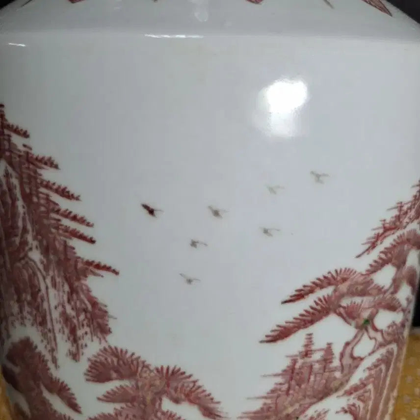 [BUNJANG] Yuri Hong Landscape Porcelain Vase (Approx. 43cm Height) / {명품감상}유리홍 산수화 도자기 화병(높이약 43cm)