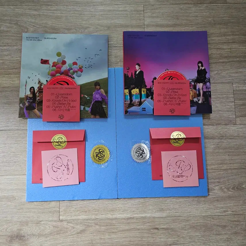 [BUNJANG] Red Velvet Queendom Queens Ver. Album Bundle Set (Partial Inclusions Removed) / 레드벨벳 퀸덤 퀸스버전 앨범 커버2종 일괄 구성품 일부 제외