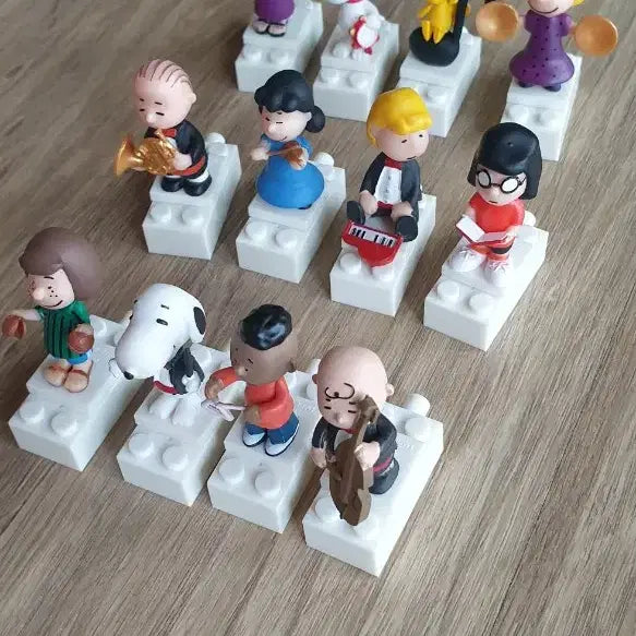 [BUNJANG] Snoopy Peanuts Band Figures 12-Piece Set / 스누피 Peanuts 밴드 피규어 12개 세트