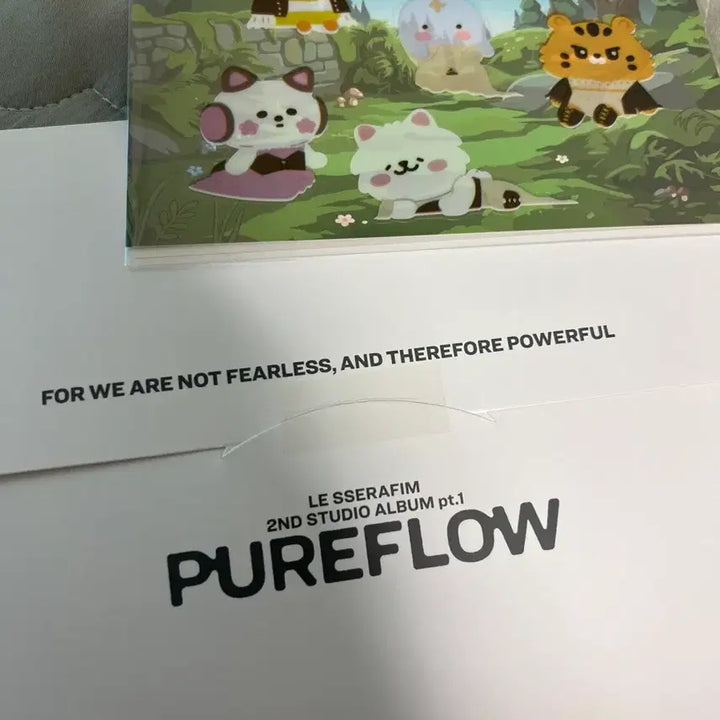 [BUNJANG] LE SSERAFIM BUMPHALAS PUREFLOW Studio Slogan + Sticker Set / 르세라핌 붐팔라 PUREFLOW 공방 슬로건+스티커