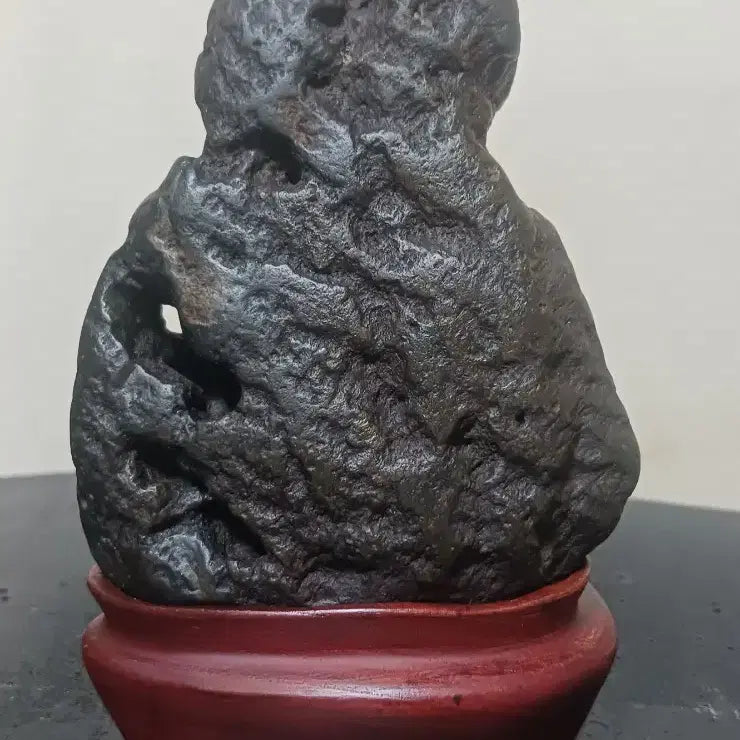 [BUNJANG] Cheongja Porcelain Stone with Jujube Wood Stand / 수석(점촌)