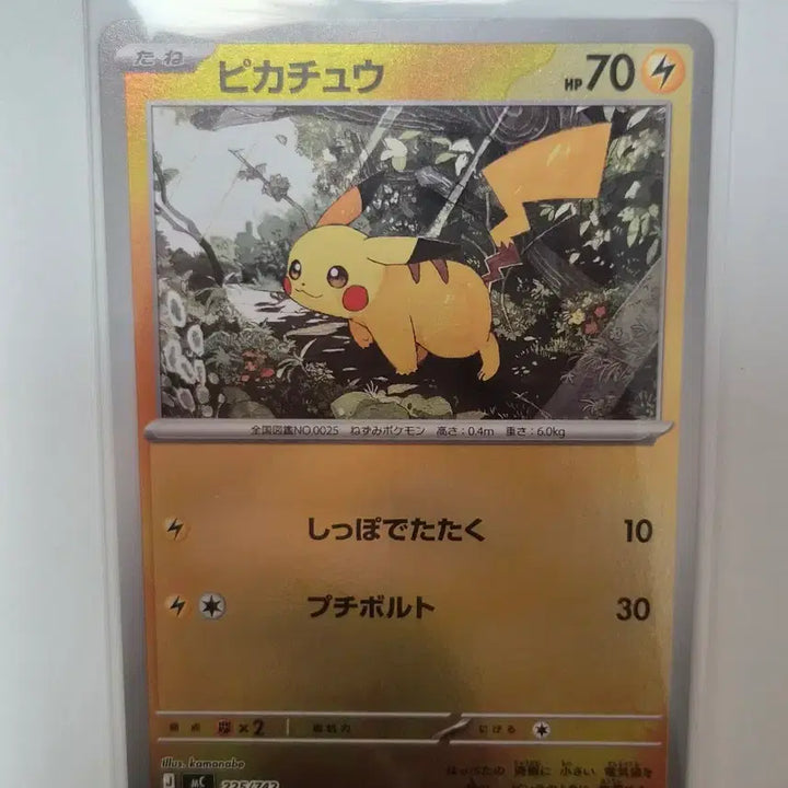 [BUNJANG] Pikachu 225 Mirror Holo Card - Grade A / [일판] 피카츄 225 미러 홀로 A-급