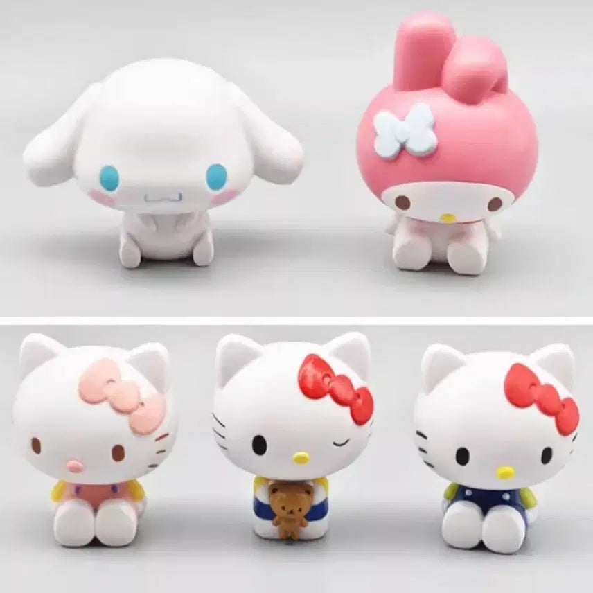 [BUNJANG] Sanrio Hello Kitty Cinnamoroll My Melody Figure Set (5 Types, Sealed) / 산리오 헬로키티 시나모롤 마이멜로디 피규어 미개봉 5종 세트로 일괄 판매